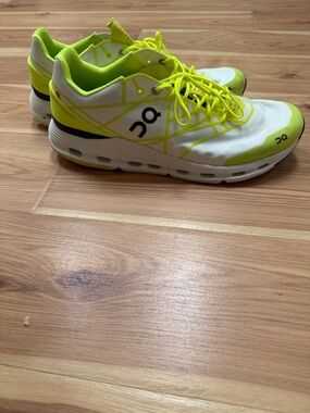 DC Neon Yellow & White Performance Sneakers